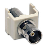 Hubbell SFBOW Snap Fit Coaxial Nickel BNC F/F Coupler